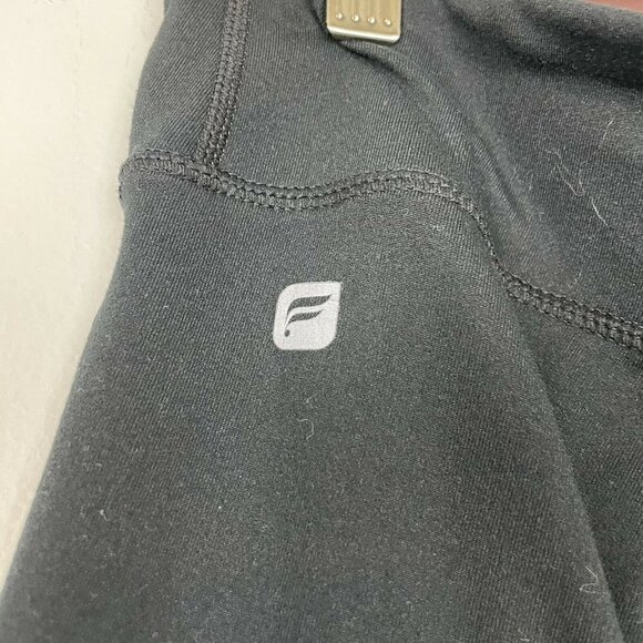 Fabletics Black Pink Cropped Capri Activewear Leggings - Picture 3 of 4